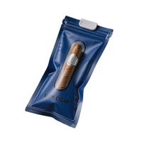 Sacs en mylar pour cigares de qualité professionnelle Pochettes en plastique résistantes à la lumière et aux odeurs avec conception à double joint
