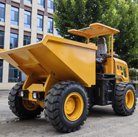 Camion benne compact HAIJU HJD50 5 tonnes 4x4, mini-dumper avec moteur Yunnei en option, Yuchai Cummins, faible entretien, vente chaude