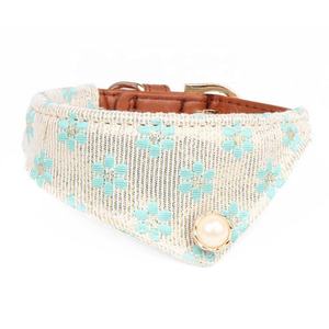 Arnés de lujo para perros de alta calidad, decoración de perlas personalizada, de Bandana <span class=keywords><strong>Collar</strong></span>, collares modernos para mascotas para caminar, características, bufanda para el cuello - Product Image 3