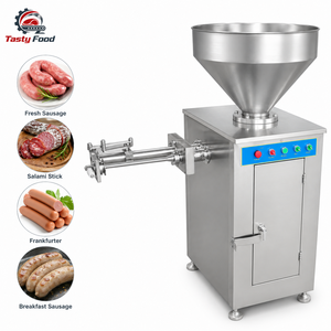 Machine industrielle de remplissage de saucisses à torsion automatique et sous vide, pour l'industrie de la viande et des saucisses - Product Image 2