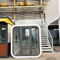 Mini cabine intelligente Apple Maison de luxe Capsule Cabine préfabriquée extérieure Apple Maison d'hôtel