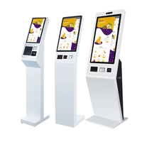 Terminal de autoservicio con sistema operativo Windows de 21.5/27/32 pulgadas, impresora de tickets y SDK para hoteles, centros comerciales y escuelas