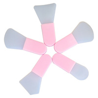 Nouveau maquillage outil facial Portable Mini beauté Silicone souple comme brosse manche court masque facial brosse