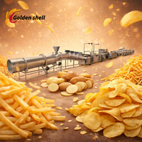 Automatische productielijn voor graanproducten, maïsbugles, pellets, gefrituurde chips en snacks (extruder)