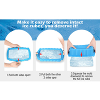 Moule à glaçons extra large en silicone pour la création de blocs de glace géants pour bains de glace, refroidisseurs et accessoires de barman