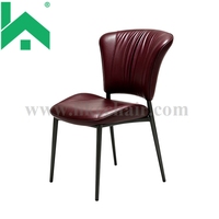 Chaise de salle à manger en cuir de luxe italienne, design moderne - durable, pour la maison, le bureau, la salle de sport, chaise de réception haut de gamme pour restaurant et hôtel