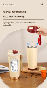 316 Stainless Steel Rechargeable <strong>Shaker</strong> Cup <strong>Electric</strong> Stirring Coffee Mug - Product Image 3