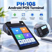 PH-108 terminal de point de vente portable Android à double écran pour le paiement mobile de détail et la gestion des stocks