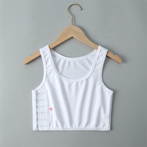 Top Deportivo Ajustable <span class=keywords><strong>de</strong></span> 3 Filas con Ganchos, Transpirable, Tallas Grandes, Compresión Deportiva, FTM, Tomboy, Shapewear - Product Image 2