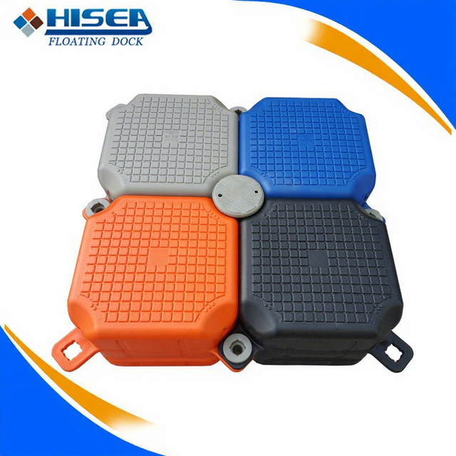 HiSea Dock HDPE Plastic 500*500*400mm Load Capacity 350kg/㎡ Jet Floating Dock Cubes with Hinge