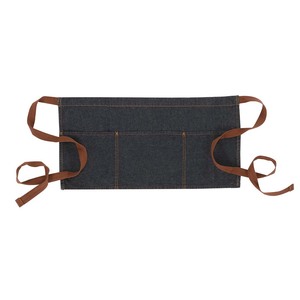 Delantal vaquero de cintura corta, uniforme de trabajo para camareros de restaurante - Product Image 5