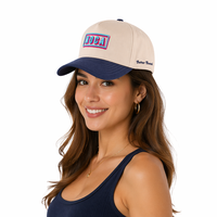 Casquette de baseball personnalisée en usine, haute qualité, 5 panneaux, visière incurvée, 100% coton Oxford Dobby, logo brodé 3D léopard