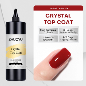 Esmalte de uñas de larga duración brillante de alto brillo KG barril no <span class=keywords><strong>amarillo</strong></span> sin limpiar brillo diamante mate capa superior capa Base botella de lámpara LED - Product Image 2