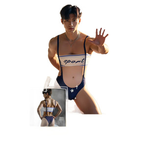 Sexy sporty men's lingerie, lightweight and breathable suspender bodysuit, perfect for couples' flirting, and also suitable for - Product Image 5