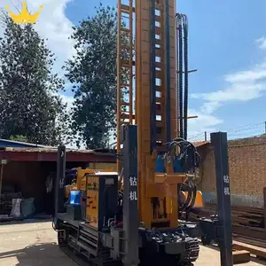 Professional Diesel Trailer Mounted Water Well Drilling Rigs For Drilling Machine