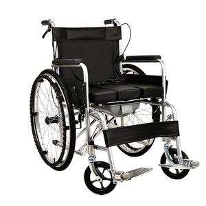 Silla de ruedas manual plegable de aluminio ligero para personas mayores y viajeros con discapacidad con diseño portátil - Product Image 1
