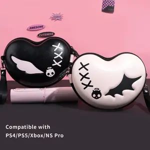 Nueva tendencia Estuche de transporte para PlayStation 5, PS4, <span class=keywords><strong>switch</strong></span> <span class=keywords><strong>Pro</strong></span> y Xbox joystick,Sweetheart Skull Game <span class=keywords><strong>Controller</strong></span> Bag con una correa - Product Image 1