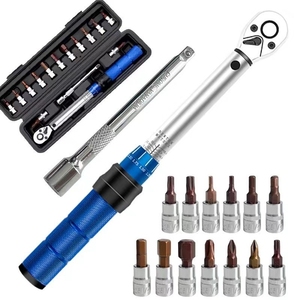 Juego de Llaves Dinamométricas de 15 Piezas, 1/4'', 2-24 NM, Llave Dinamométrica Preajustable, Herramienta Manual de Alta Precisión para Reparaciones - Product Image 3