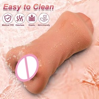 Analer Masturbator Cup Erwachsenen-Sexspielzeug Realistische Taschenvagina für Männer Silikon TPE Masturbator Saugmaschine