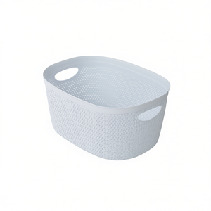 Panier Intreccio M Blanc 370x280x180mm en plastique pour le rangement du linge - Product Image 3