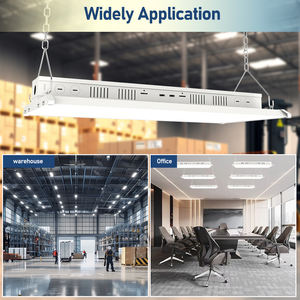 Stock USA 110W pour lampe de baie haute linéaire avec 3 puissances et 3 CCT réglables, éclairage d'entrepôt DLC certifié, garantie de 5 ans - Product Image 5