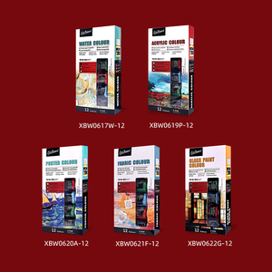 Xinbowen Venta caliente Top Poster Paint Art Supplies <span class=keywords><strong>para</strong></span> pintar con los <span class=keywords><strong>dedos</strong></span> Colores únicos 25ml Poster Paint Set - Product Image 3
