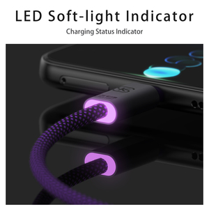 Cavo <span class=keywords><strong>USB</strong></span> C a <span class=keywords><strong>USB</strong></span> C SIKAI 240W con LED, 5A PD 3.1, Ricarica Rapida, Chip E-Marker, Cavo Intrecciato in Nylon per Laptop, Telefono, Tablet, Power Bank - Product Image 4