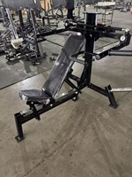 Banc de musculation 3-en-1 en acier robuste pour presse à pectoraux et presse à dos – Équipement de fitness commercial à charge libre
