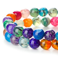 Vente d'usine Xulin : Perles en pierre d'agate naturelle à rayures noires arc-en-ciel (Dragon Vein) pour la vente en gros B2B et la production d'accessoires de bijouterie