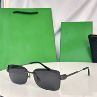 Lunettes de soleil carrées à monture intégrale, dégradées, unisexes, de luxe, en métal doré, en nylon léger, haute protection UV, pour usage extérieur