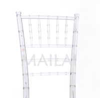 Chaise Chiavari de Mariage en Acrylique Transparent Effet Cristal, Empilable, pour Location d'Hôtels et Événements