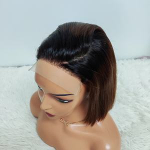 โปรโมชั่น Letsfly วิกผมบ๊อบแบบปิดหน้าผาก 5x5 แบบ Double Drawn ราคา 36 ดอลลาร์ ผมเวียดนาม 12A ไฮไลท์สี ผมแท้ 100% - Product Image 4