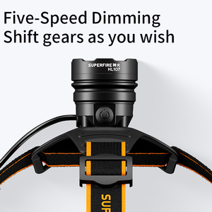 Công suất cao không thấm nước có thể sạc lại Đèn pha Led Đèn Pha Zoomable Đèn pha với cảm biến chuyển động - Product Image 3