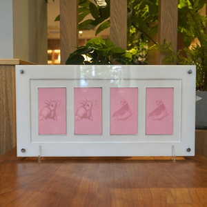 New Style Transparent Acrylic 4-Compartment Card <b>Display</b> <b>Rack</b> for Card Collection Storage - Product Image 1