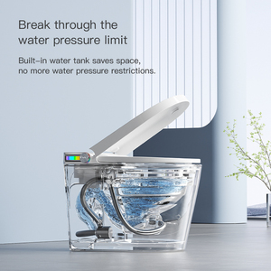 Inodoro Inteligente de Lujo para Baño, Inodoro Japonés con Sensor Automático de Pie, Descarga Electrónica y Función de Lavado T7 Square Ce - Product Image 4