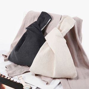 Sac fourre-tout en velours personnalisé avec logo imprimé, réutilisable, mini sac à main pour femme, vente chaude - Product Image 2