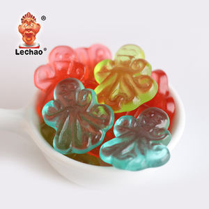 Gomitas de <span class=keywords><strong>Pulpo</strong></span> con Sabor a Fruta, Certificadas Halal, Marca Lechao, en Forma de Animal Marino, Paquete a Granel de 1 kg x 10 Bolsas - Product Image 4