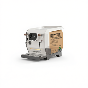 Máquina de café comercial para cocina de catering, de acero inoxidable, con doble caldera para extracción de té y café - Product Image 1