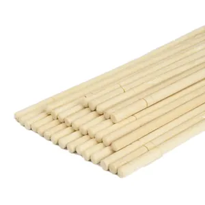 Hoge Kwaliteit Wegwerp Mouw Papier Verpakt Natuurlijke Naakt Mao Bamboe Ronde Chopstick