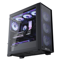 Gaming PC Case SPCC Steel ATX Computer Case Tower Mid Gaming PC Chassis with LCD Display