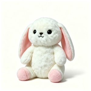 ตุ๊กตากระต่ายหูตกแบบสั่งทำพิเศษ, ตุ๊กตากระต่ายสีขาว, ของเล่นกระต่ายน่ารัก, ตุ๊กตากระต่ายสีขาวนุ่มนิ่ม - Product Image 2