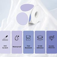 Étiquette thermique ronde de 2 pouces, autocollante, pour étiquettes nominatives, étiquettes de prix pour petites entreprises, utilisation en stock