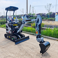Mini-excavatrice d'occasion 1,2 tonne, vente en gros de moteurs d'excavatrices usagées