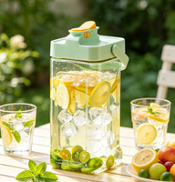 Nouvelle Tendance : Carafe à Infusion de Fruits avec Robinet, Pichet à Thé Glacé pour Réfrigérateur, Cadeau de Déménagement pour la Cuisine, Vente en Gros