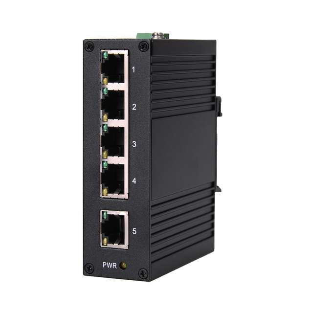 InMax Manufacturer 4 Port 5 Port 10/100m Ethernet PoE Switch Unmanaged Din Rail Industrial Ethernet Switch