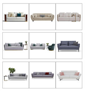 فوشان تصميم الأزياء الأوروبية فيلا فاخرة غرفة المعيشة طقم أريكة أثاث المنزل - Product Image 6