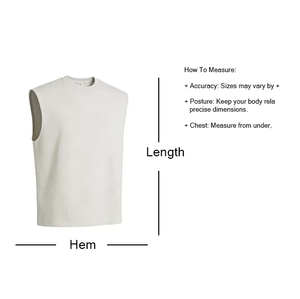 เสื้อกล้ามโอเวอร์ไซส์ผ้าฝ้าย 100% หนัก 240GSM สำหรับผู้หญิง พร้อมโลโก้แบบกำหนดเองส่วนตัว - Product Image 5