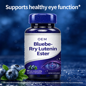 Tabletas de Éster de Luteína de Arándano OEM - Con Luteína y Zeaxantina para el Apoyo a la Salud Ocular, 60 Tabletas, 1g Cada Una, Marca Privada - Product Image 4