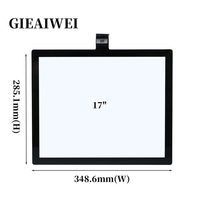 17 inch Capacitive Touch Waterproof G+G Structure Stylus Touch Screen Glass Panel With USB Interface EETI3189/ILITEK2510