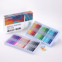 Marqueurs de peinture acrylique rétractables en bois, 90 couleurs, prêts à être expédiés, type poussoir, pour journalisation, qualité artiste, stylos de dessin, stock en gros
